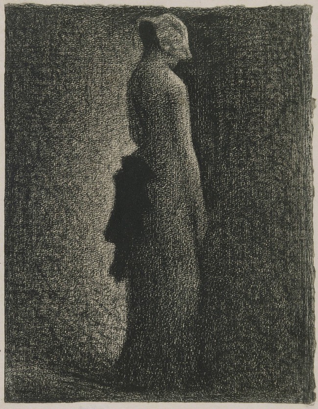Le noeud noir Georges Seurat - vers 1882 - Crayon Conté sur papier vergé - 31,8 x 25 cm - Musée d’Orsay Paris