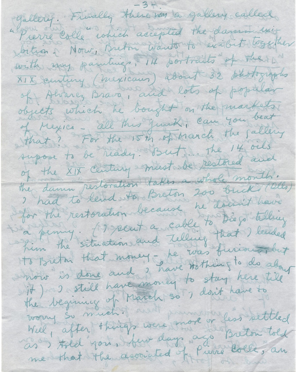 Lettre de Frida Kahlo à Nickolas Muray