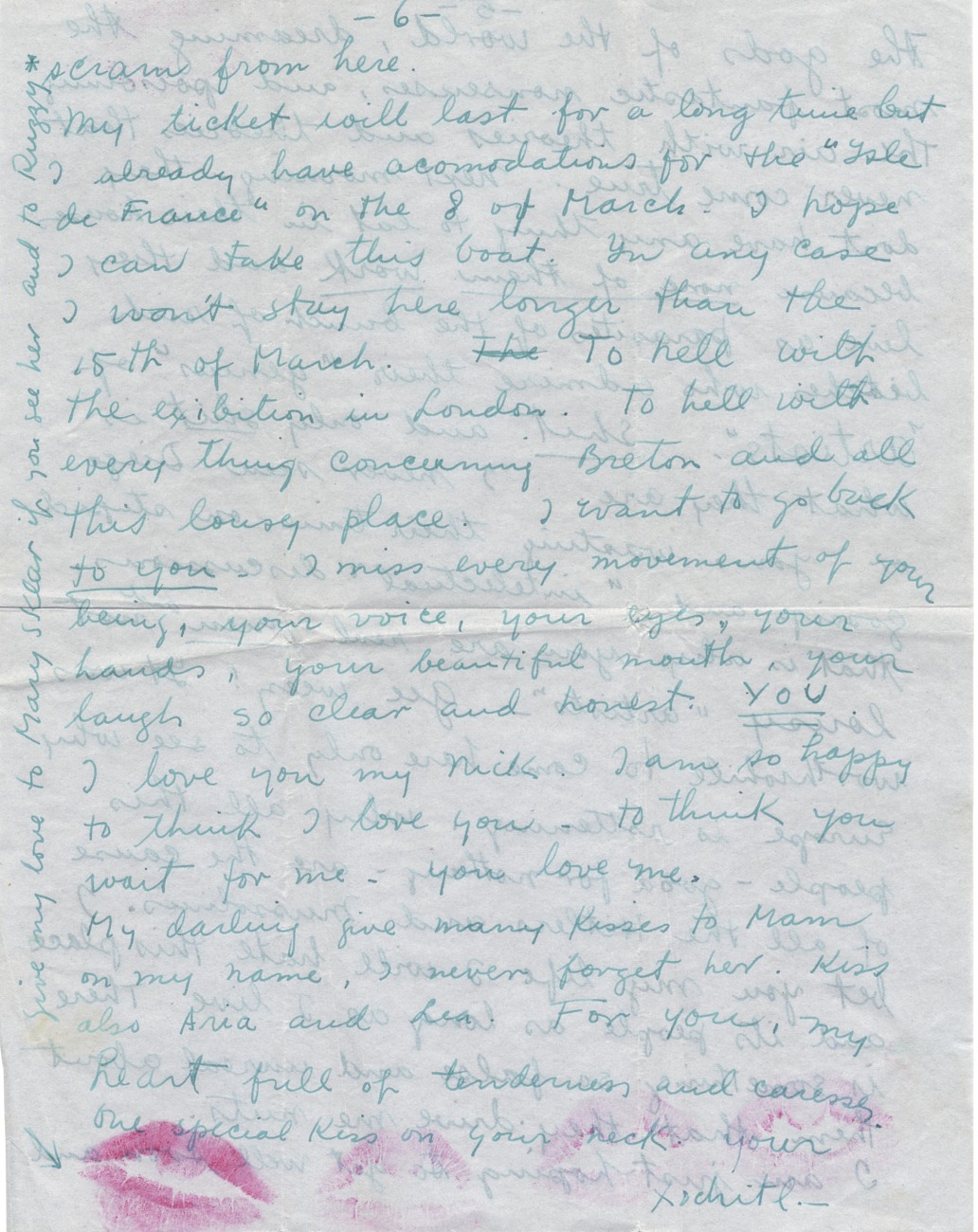 Lettre de Frida Kahlo à Nickolas Muray