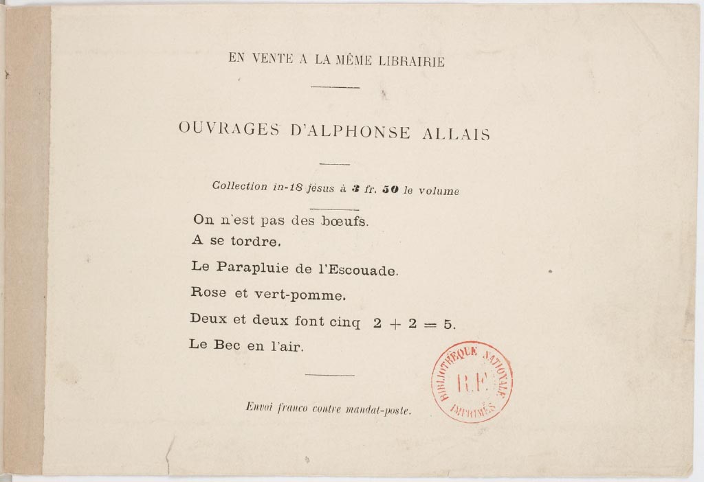 Album Primo Avrilesque Alphonse Allais