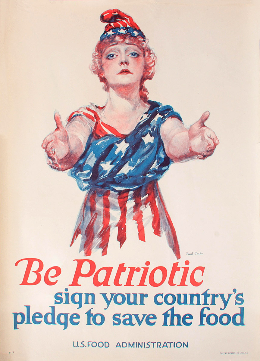 Affiche de l'US Food Administration 1918 Paul Stahr