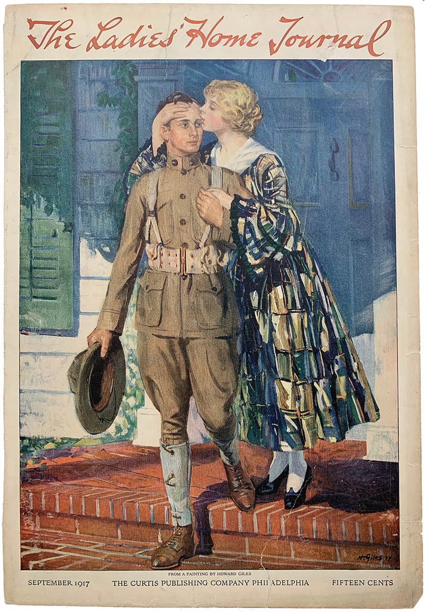 Couverture de The Ladies' Home Journal septembre 1917 Howard Giles