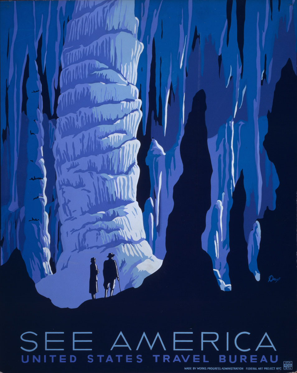 Affiche pour Le United States Travel Bureau - 1936-1939