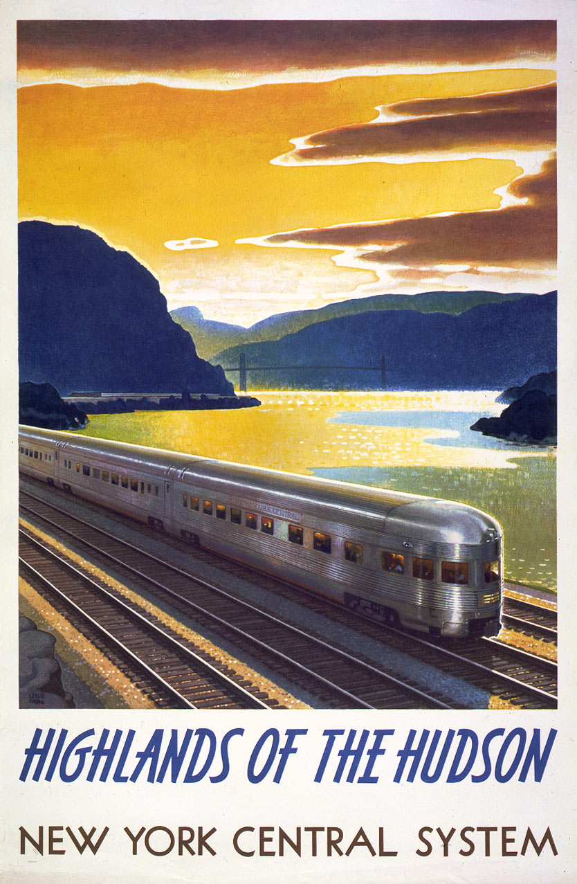 Affiche pour la New York Central Railroad Company - 1940