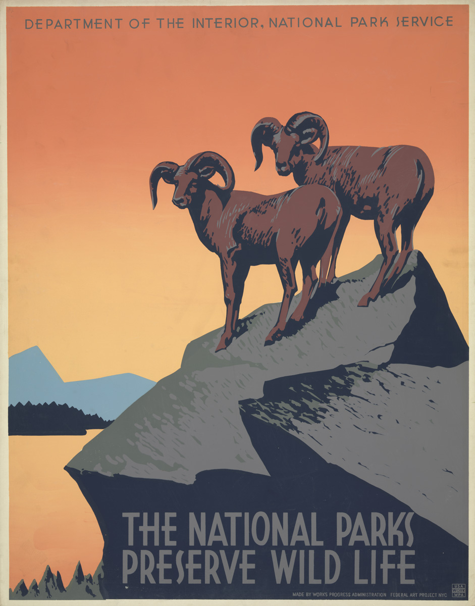 Affiche pour le National Park Service - 1936-1939
