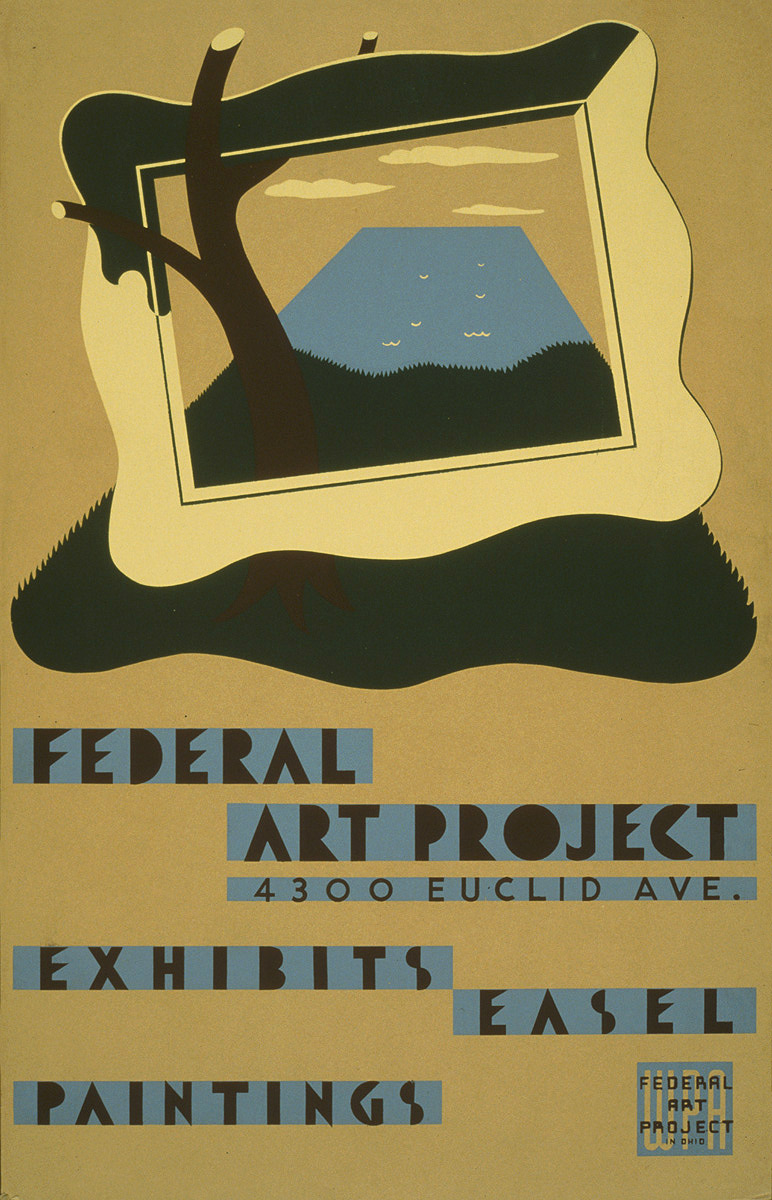Affiche pour une exposition du Federal Art Project - 1938