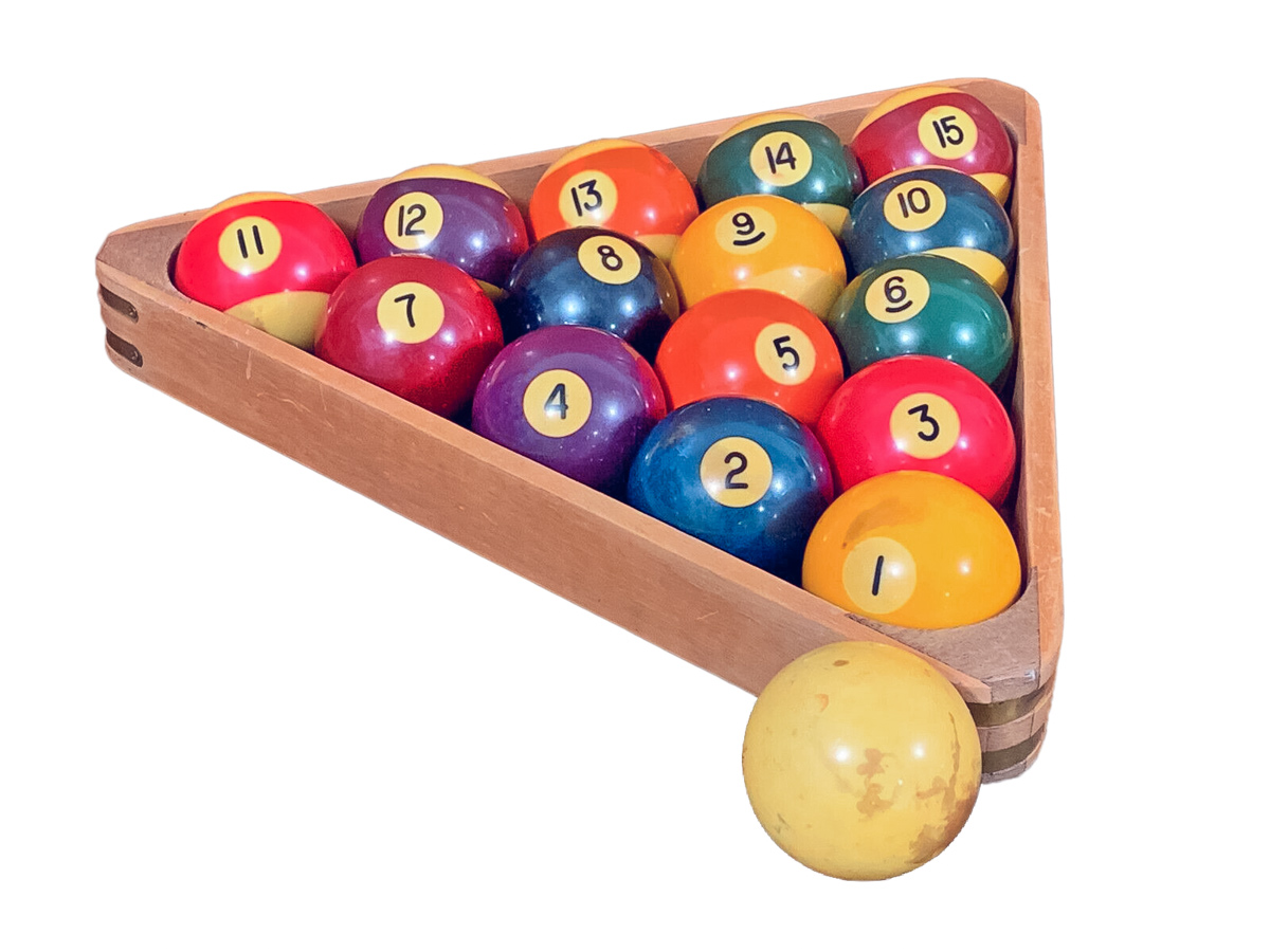 Boules de billard en Bakélite, années 1930