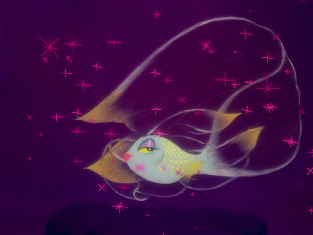 Le poisson de la Danse Arabe dans Fantasia 1940 Studios Walt Disney