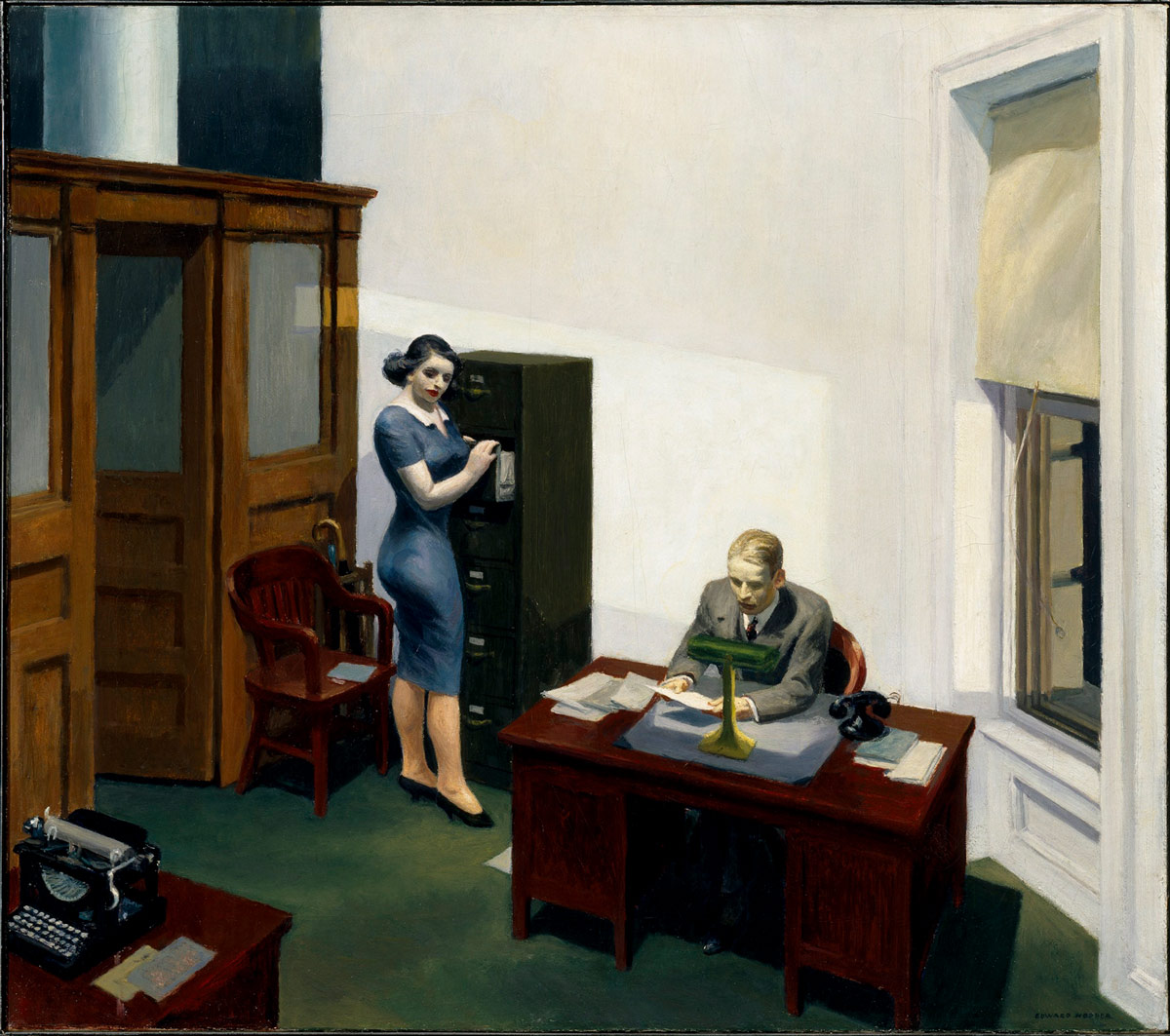 Office at Night Edward Hopper 1940