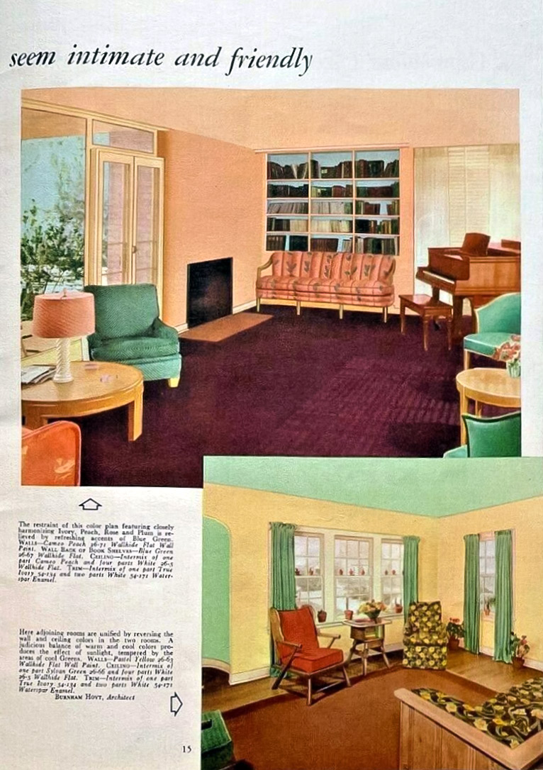 Page intérieure de la Dynamique des Couleurs 1946 Pittsburgh Plate Glass Company